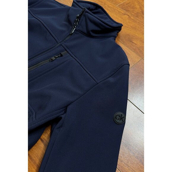 CALVIN KLEIN WATER RESISTANT FULL ZIP JACKET MEN SIZE S BLUE - Picture 5 of 12